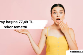 Pay başına 77,49 TL rekor temettü