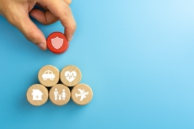 Insurance,Concept.,Wooden,Blocks,With,Insurance,Icons.,Family,,Life,,Car,